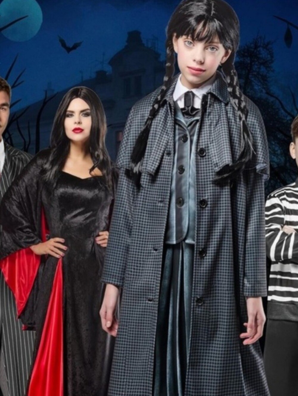 New Kids Small Wednesday Addams Child Costume Coat - Picture 6 of 8